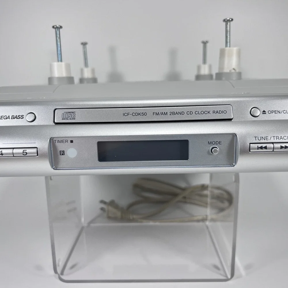 SONY‎ ICF-CDK50 Under Cabinet AM/FM Radio CD Player W/ Remote And Mounts